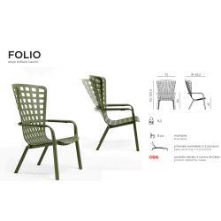 ENSEMBLE DE FAUTEUILS DÉTENTE ET REPOSE PIEDS FOLIO