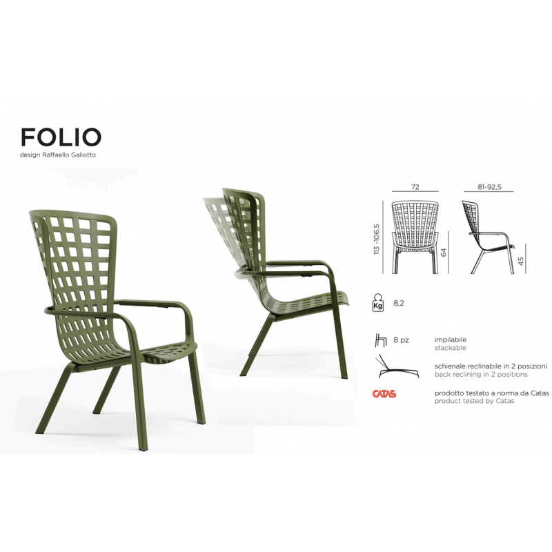 ENSEMBLE DE FAUTEUILS DÉTENTE ET REPOSE PIEDS FOLIO