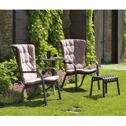 ENSEMBLE DE FAUTEUILS DÉTENTE ET REPOSE PIEDS FOLIO