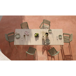 ENSEMBLE TABLES ET CHAISES DE JARDIN TEVERE ET DOGA