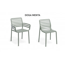 ENSEMBLE TABLES ET CHAISES DE JARDIN TEVERE ET DOGA