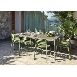 ENSEMBLE DE TERRASSE TABLE RIO ET CHAISES DOGA