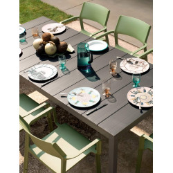 ENSEMBLE DE JARDIN TABLE RIO ET CHAISES ET FAUTEUILS TRILL