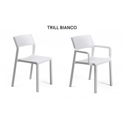 ENSEMBLE DE JARDIN TABLE TEVERE ET CHAISES ET FAUTEUILS TRILL