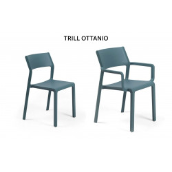 ENSEMBLE DE JARDIN TABLE TEVERE ET CHAISES ET FAUTEUILS TRILL