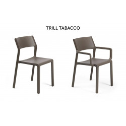 ENSEMBLE DE JARDIN TABLE TEVERE ET CHAISES ET FAUTEUILS TRILL