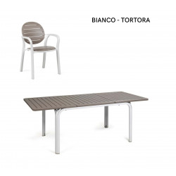 ENSEMBLE TABLE ET FAUTEUILS DE TERRASSE ALLORO - PALMA