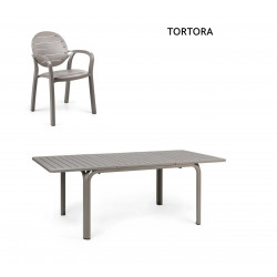 ENSEMBLE TABLE ET FAUTEUILS DE TERRASSE ALLORO - PALMA