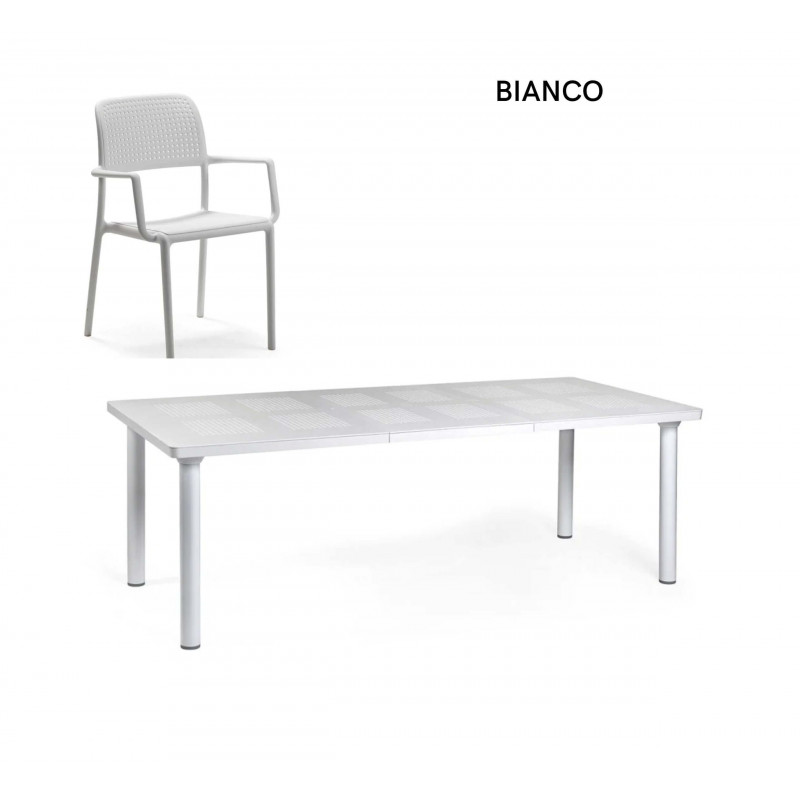 ENSEMBLE DE JARDIN TABLE LIBECCIO ET FAUTEUILS BORA