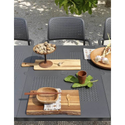 ENSEMBLE DE JARDIN TABLE LIBECCIO ET FAUTEUILS BORA