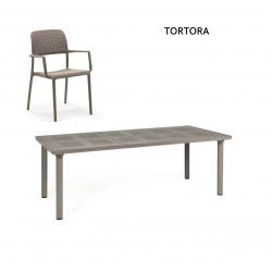 ENSEMBLE DE JARDIN TABLE LIBECCIO ET FAUTEUILS BORA