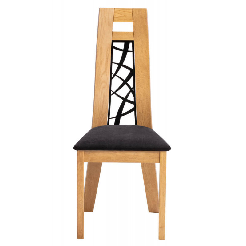 CHAISE CONTEMPORAINE DE SALLE À MANGER BOIS ET MÉTAL TERA