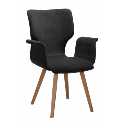 FAUTEUIL FRANÇAIS DE SALLE À MANGER MODERNE PIEDS BOIS NEO