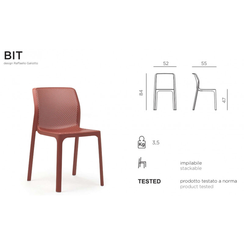 ENSEMBLE DE TERRASSE CHAISES BIT ET TABLE RIO