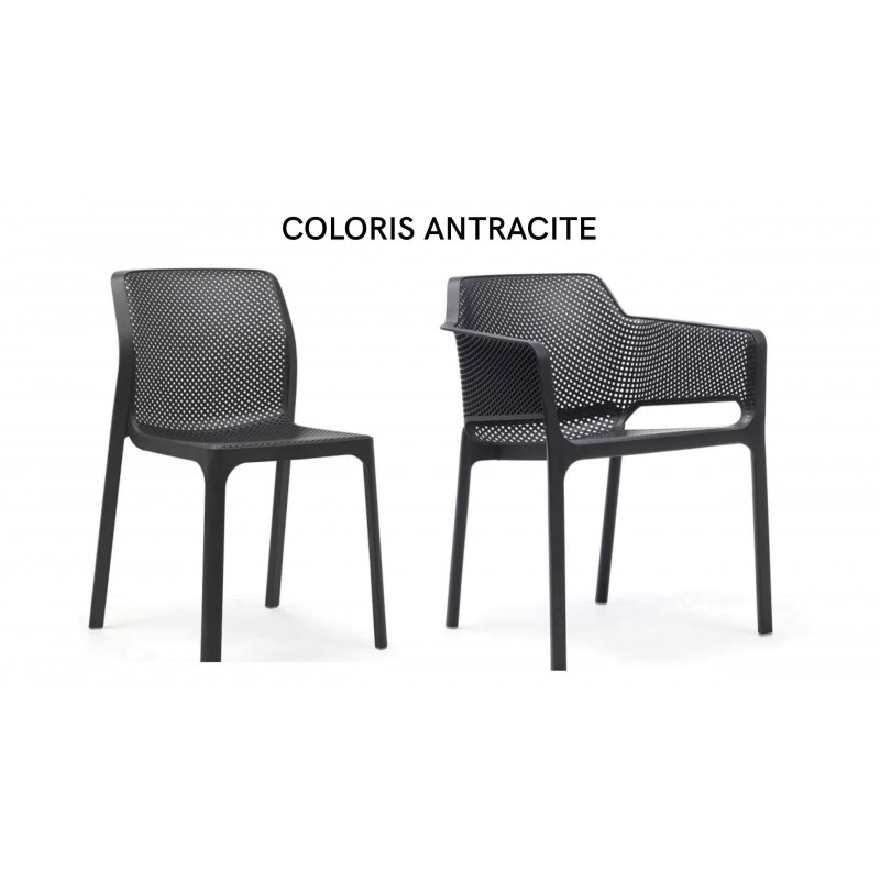 ENSEMBLE CHAISES BIT FAUTEUILS NET ET TABLE RIO