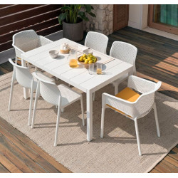 ENSEMBLE CHAISES BIT FAUTEUILS NET ET TABLE RIO