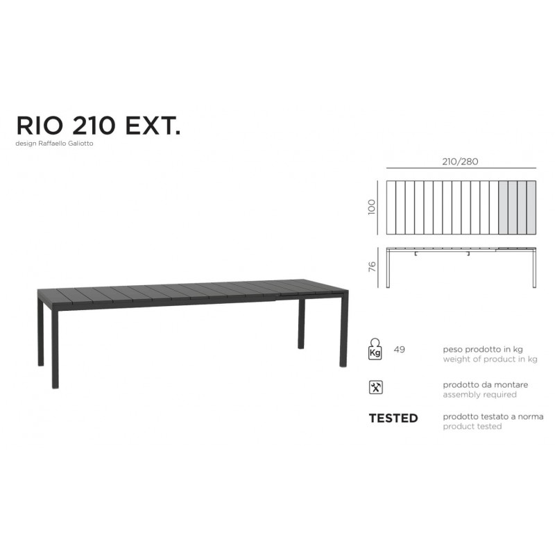 ENSEMBLE D'EXTÉRIEUR DE GRANDE DIMENSIONS RIO ET NET