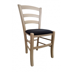 LOT DE 4 CHAISES DE CUISINE VENISE EN BOIS ET SIMILICUIR PROMO