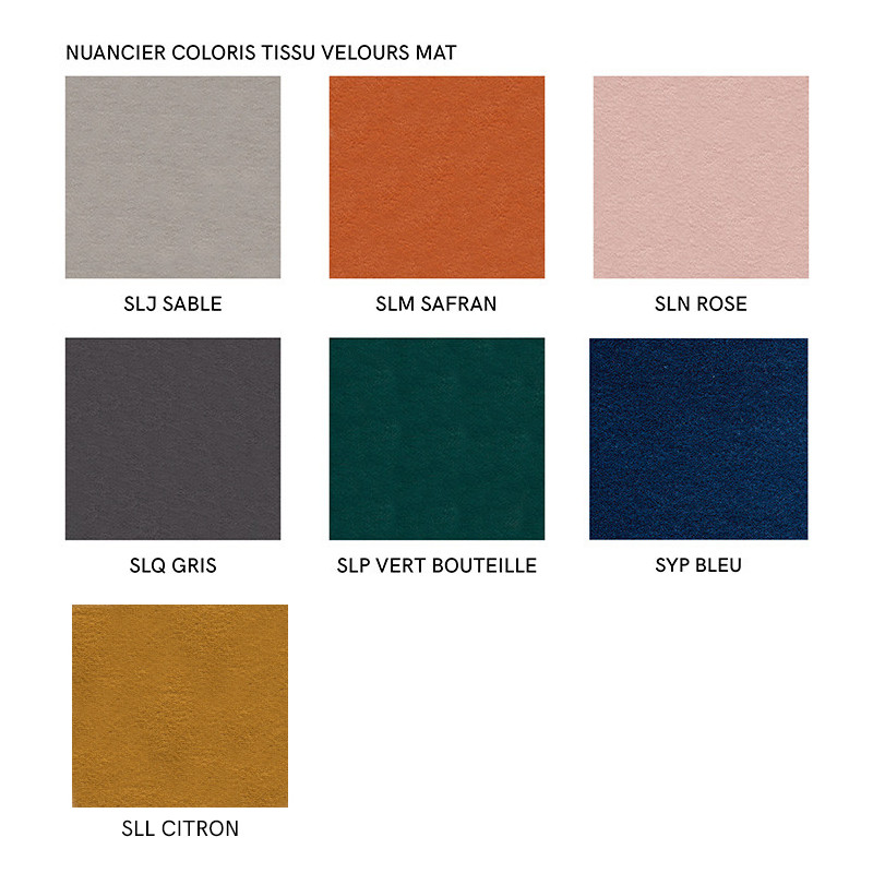 Tabouret Rond Snack Enveloppant en Velours ou Tissu TUKA - Le Chaisier