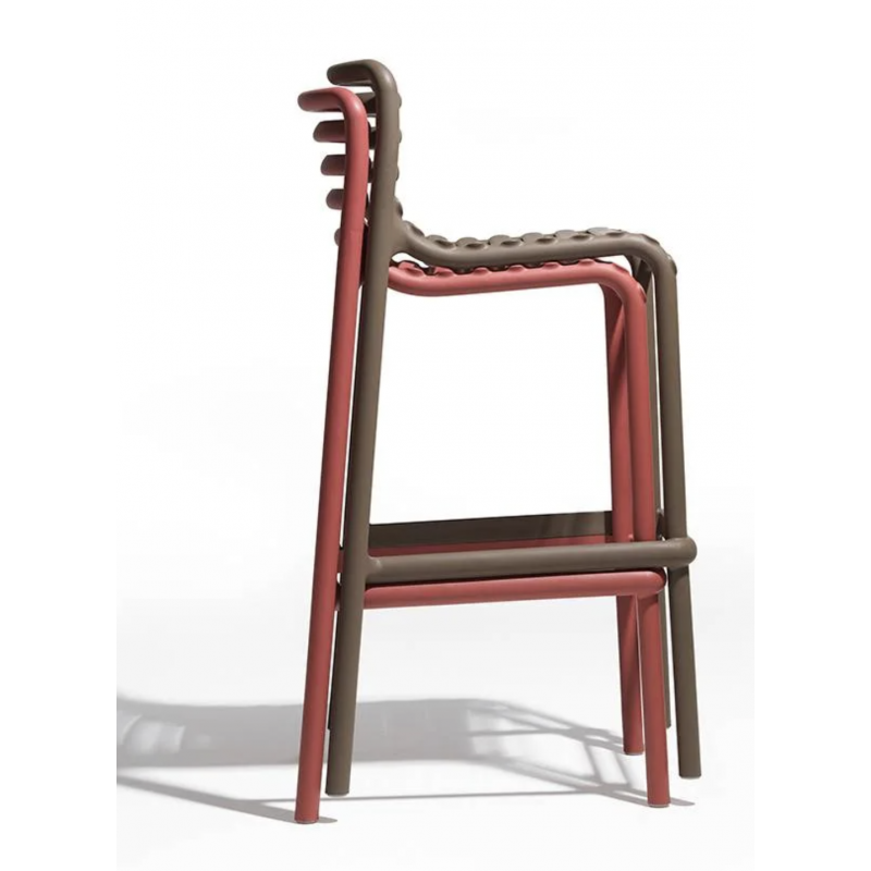 Tabouret de Bar d'Extérieur Empilable DOGA - Le Chaisier