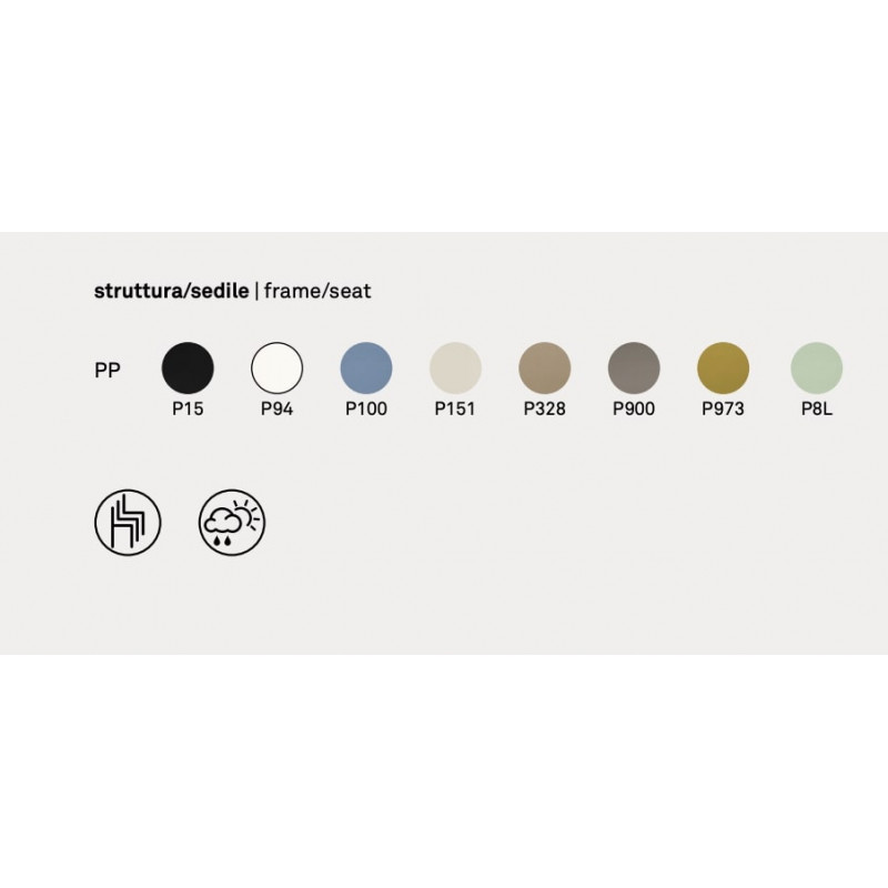 CHAISE EN POLYPROPYLÈNE ORIGINALE ALCHEMIA