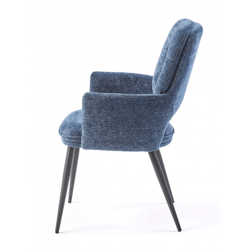 CHAISE AVEC ACCOUDOIRS EN TISSU MODERNE ANDREAS