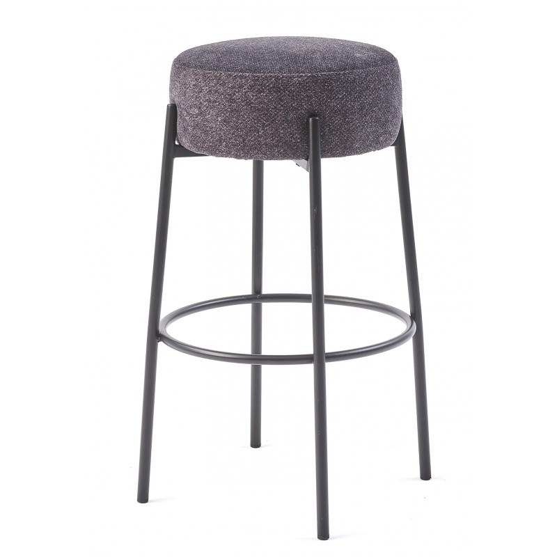 TABOURET HAUT EN TISSU CONTEMPORAIN POPPY