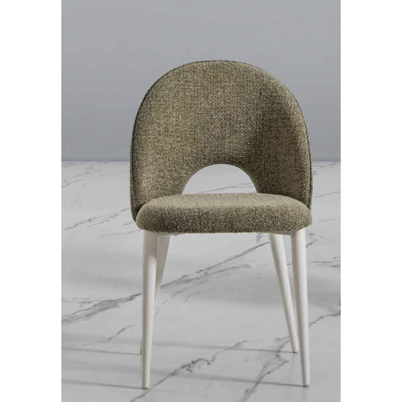 Chaise Contemporaine de Salle à Manger Retro en Tissu ROSIE - Le Chaisier