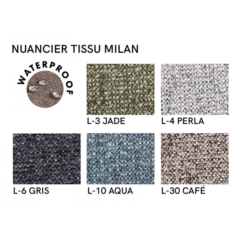 Chaise Contemporaine de Salle à Manger Cossue en Tissu LÉA - Le Chaisier