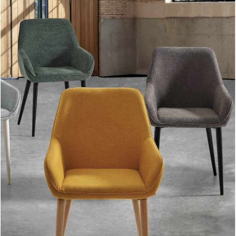 FAUTEUIL DE SALLE À MANGER CONTEMPORAIN NOLAN EN TISSU