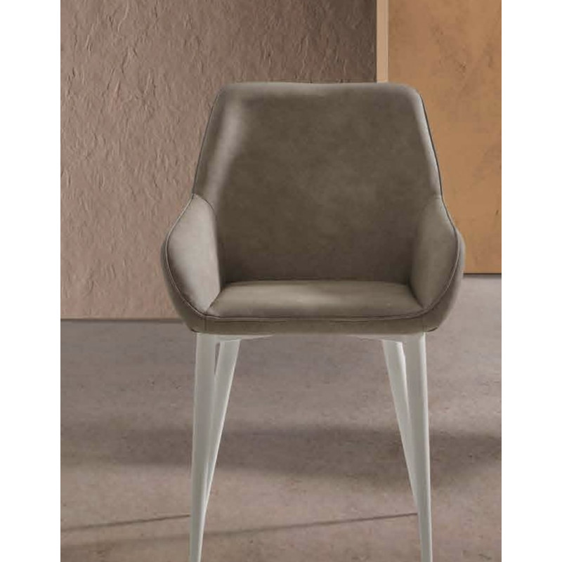 FAUTEUIL DE SALLE À MANGER CONTEMPORAIN NOLAN EN SIMILICUIR