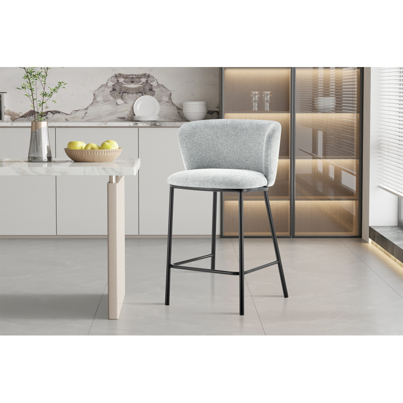 TABOURET SNACK ROND EN TISSU ARTHUR