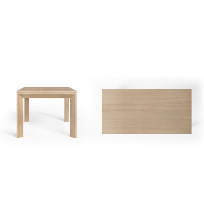 TABLE EN BOIS DE CHÊNE OU NOYER EXTENSIBLE CONTEMPORAINE CITA III