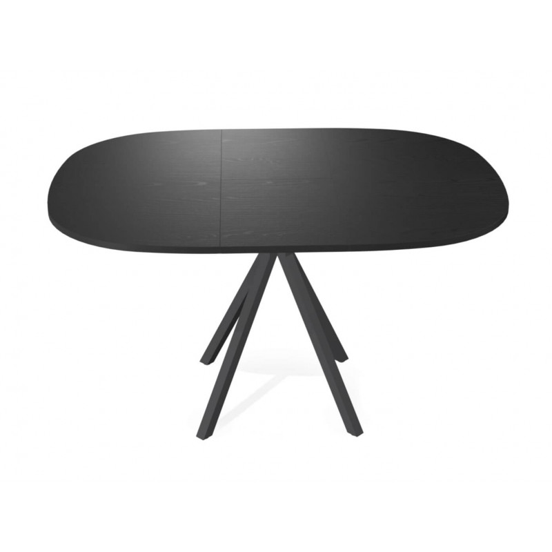 TABLE SNACK CARRÉE ANGLES ARRONDIS EXTENSIBLE ONYX