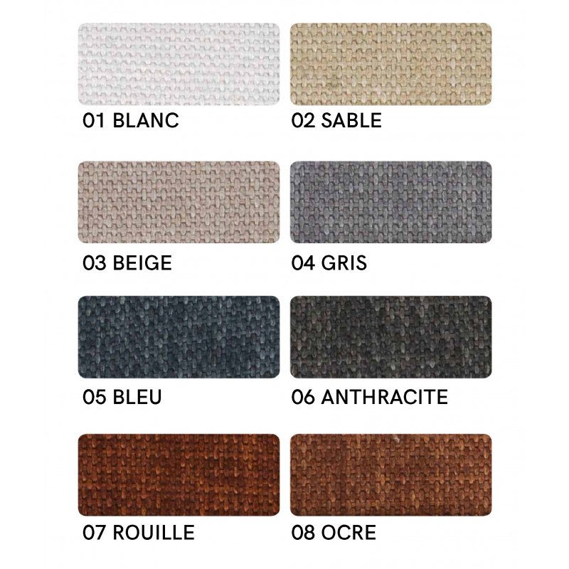 CHAISE INDUSTRIELLE EN MÉTAL ET TISSU SOFIA