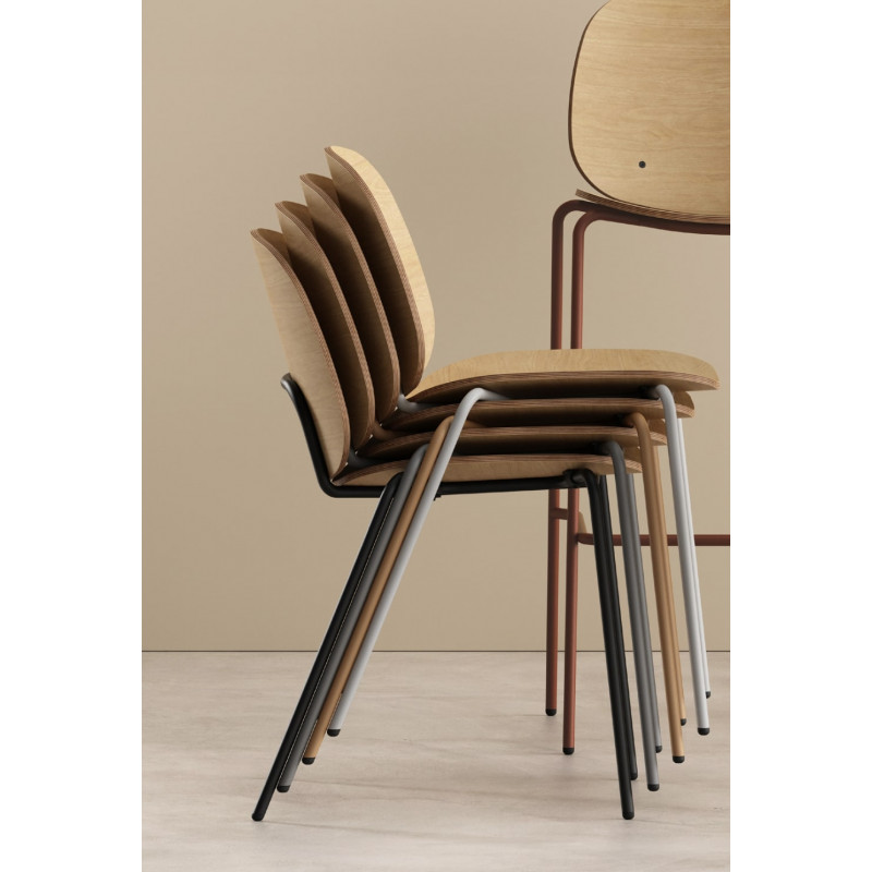 FAUTEUIL D'ÉCOLIER MODERNE EN BOIS ET MÉTAL DANA