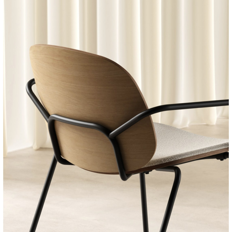 FAUTEUIL D'ÉCOLIER MODERNE EN BOIS ET MÉTAL DANA