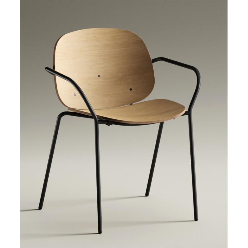 FAUTEUIL D'ÉCOLIER MODERNE EN BOIS ET MÉTAL DANA