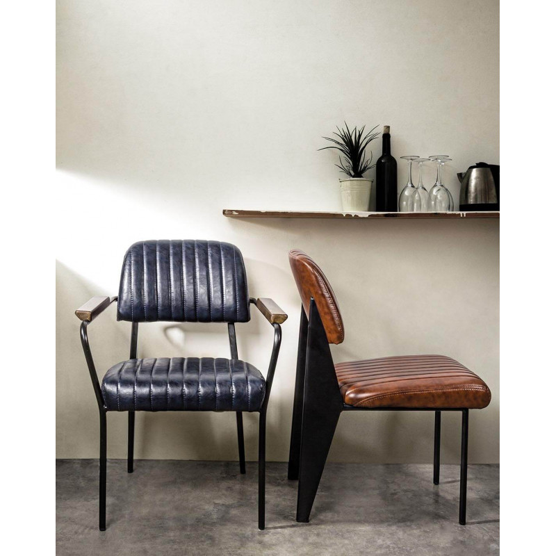 FAUTEUIL DE BRASSERIE RÉTRO STYLE DINER NELLY