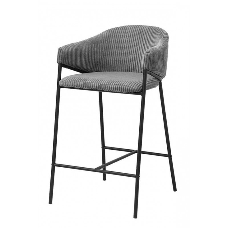 FAUTEUIL D'ÎLOT DE CUISINE EN TISSU HUGO