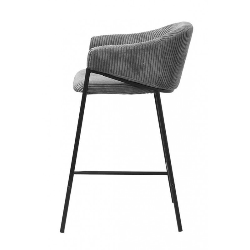 FAUTEUIL D'ÎLOT DE CUISINE EN TISSU HUGO