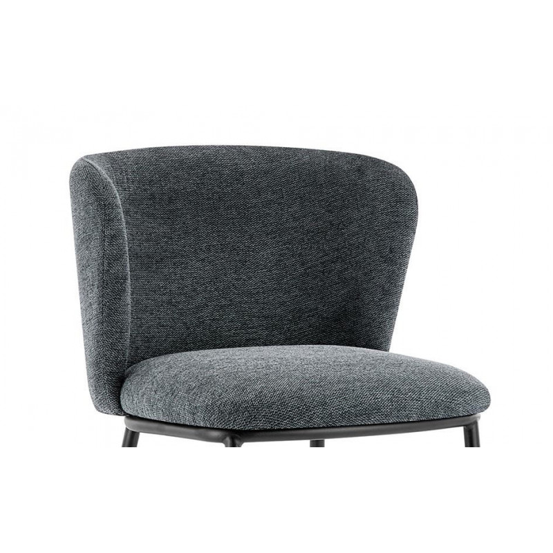 CHAISE RONDE EN TISSU ARTHUR