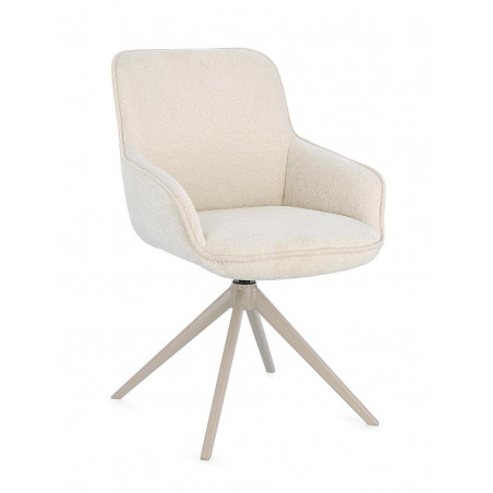 FAUTEUIL EN TISSU PIVOTANT 360° MATILDA MOON