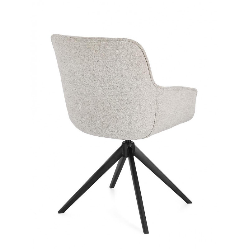 FAUTEUIL EN TISSU PIVOTANT 360° MATILDA MOON