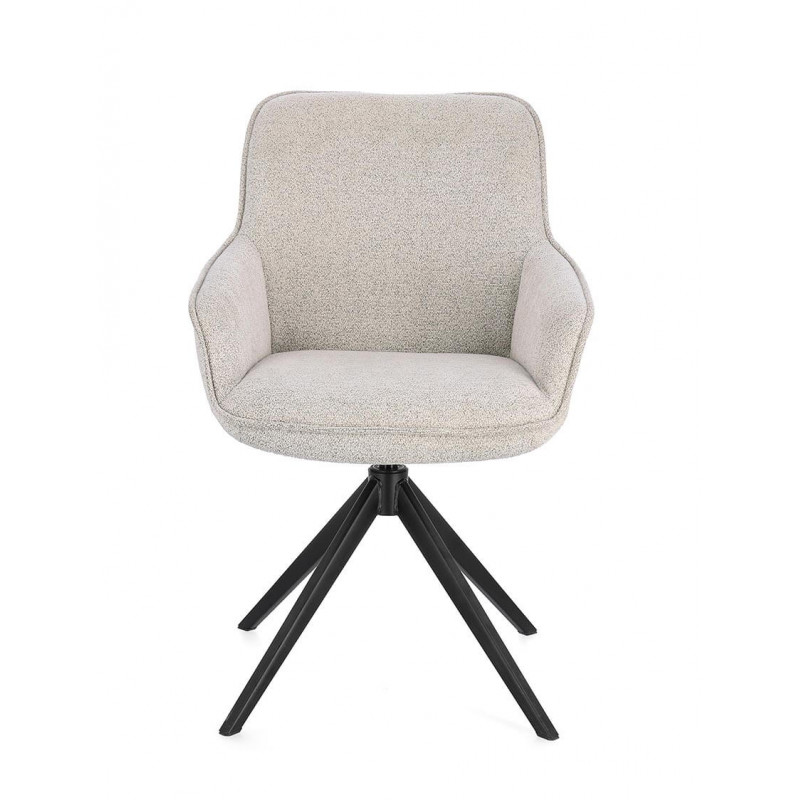 FAUTEUIL EN TISSU PIVOTANT 360° MATILDA MOON
