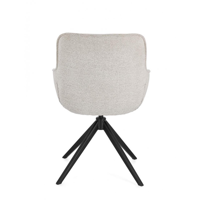 FAUTEUIL EN TISSU PIVOTANT 360° MATILDA MOON