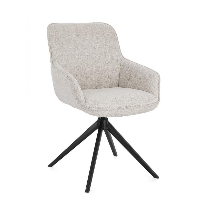 FAUTEUIL EN TISSU PIVOTANT 360° MATILDA MOON