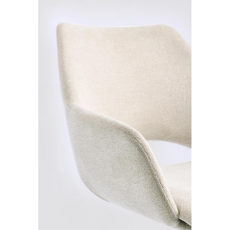 FAUTEUIL EN TISSU PIVOTANT 360° VIVIAN