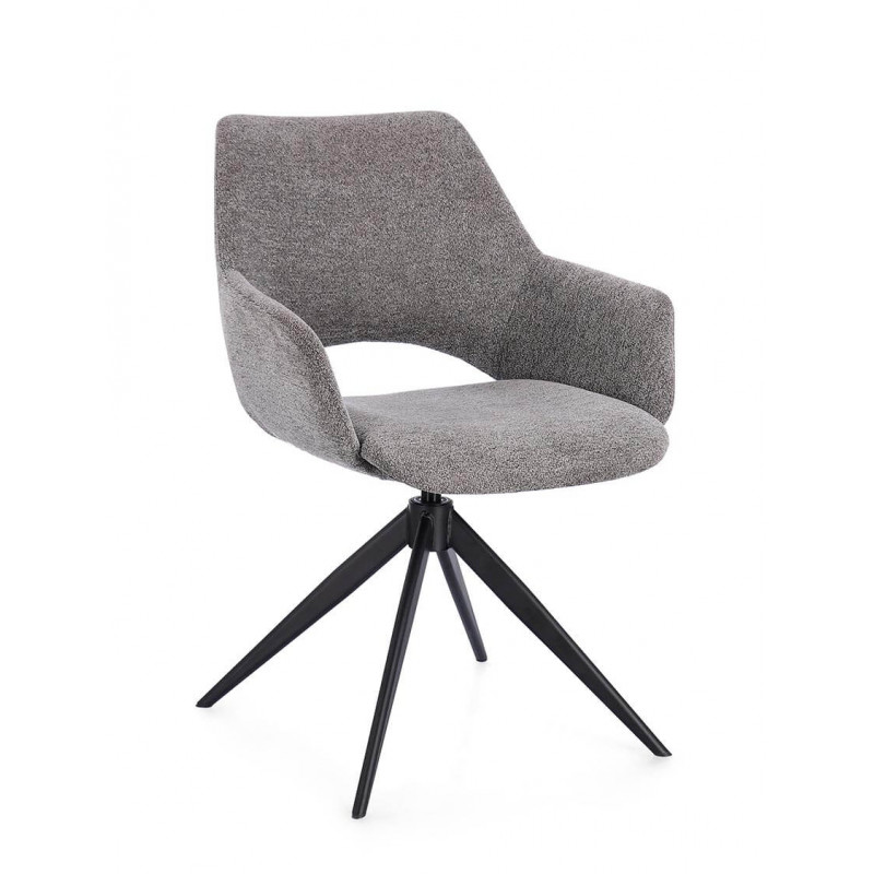 FAUTEUIL EN TISSU PIVOTANT 360° VIVIAN