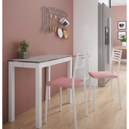 TABLE EN CÉRAMIQUE EXTENSIBLE PETITS ESPACES LUGANO